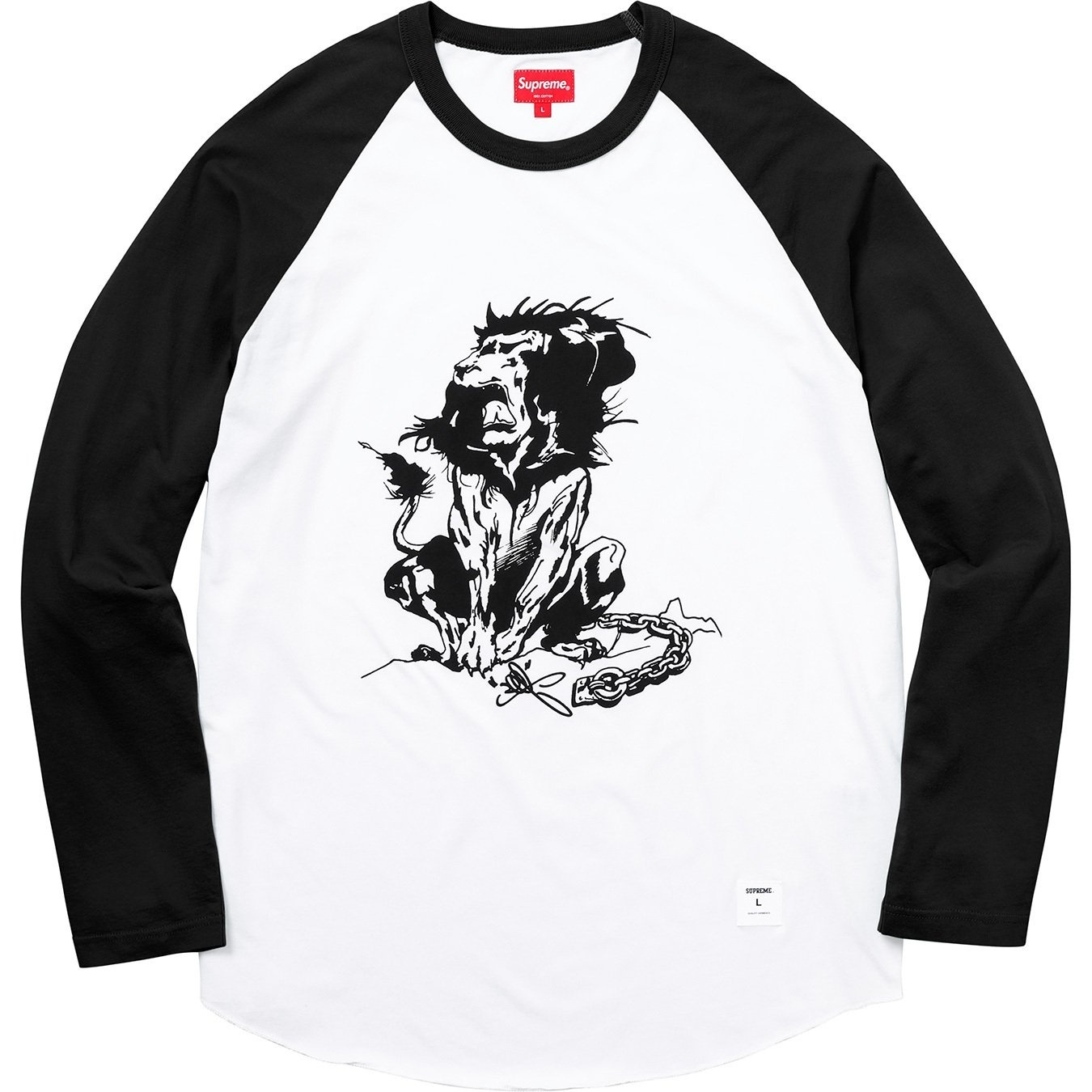 Lion Raglan Baseball Top view 6